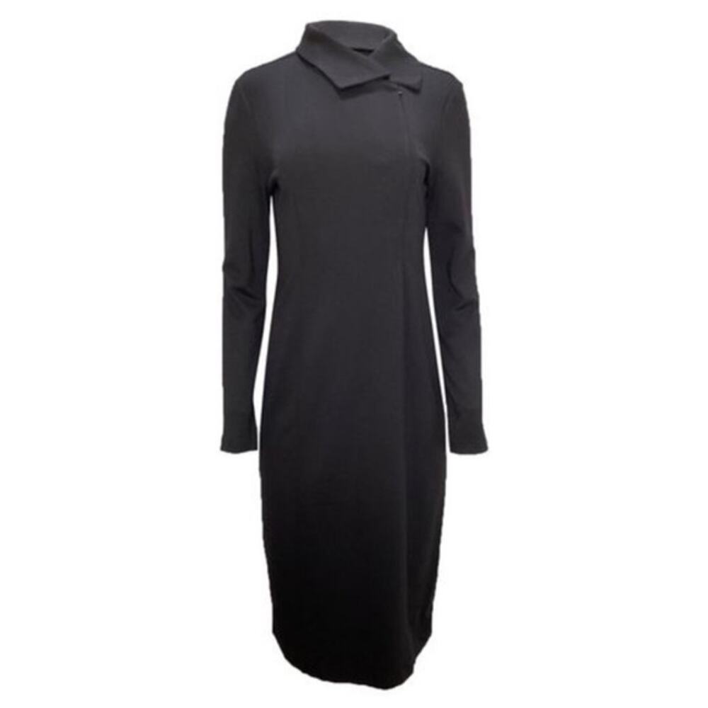 JASON WU Asymmetric Collar Sheath Dress Small Old Money Classic LBD Designer